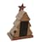 Glitzhome&#xAE; 8&#x22; Marquee LED Christmas Tree &#x26; Star Wooden &#x26; Metal Stocking Holder Set